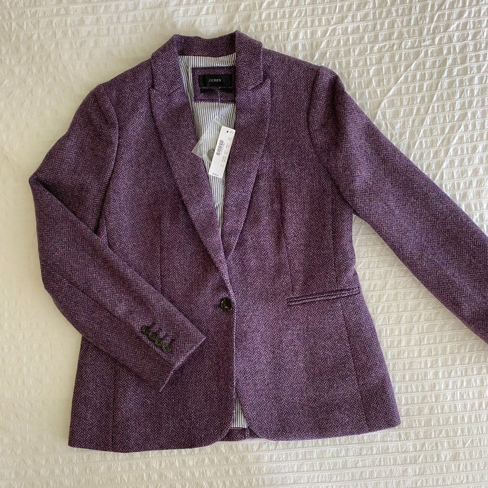 Purple Tweed Blazer